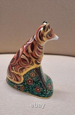 Royal Crown Derby Vixen Fox. SUPERB! Box. Gold Stopper