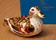 Royal Crown Derby Wigeon Duck Paperweight 1st Quality Gold Stopper. Boxed