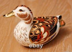 Royal Crown Derby WIGEON DUCK Paperweight 1st Quality Gold Stopper. Boxed