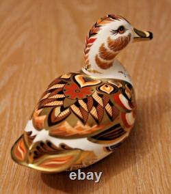 Royal Crown Derby WIGEON DUCK Paperweight 1st Quality Gold Stopper. Boxed