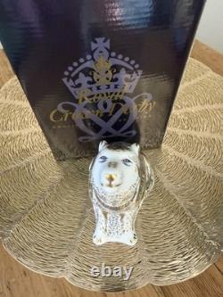 Royal Crown Derby WOLF New 60292 Gold Stopper Paperweight