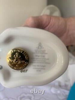 Royal Crown Derby War Able SeaCat Simon With Book To Accompany Gold Stopper 447