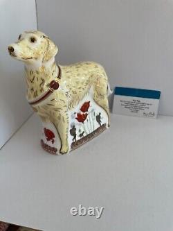 Royal Crown Derby War Dog with certificate