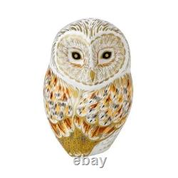 Royal Crown Derby White Owl Paperweight Bone Collectible New Rare