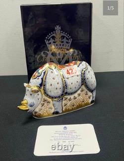 Royal Crown Derby White Rhino 86/1000