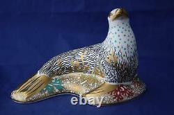 Royal Crown Derby White Sea Lion Paperweight MMXV New / Boxed