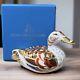 Royal Crown Derby Widgeon Duck Paperweight Gold Stopper New Boxed Genuine