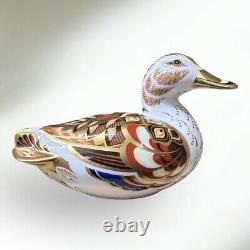 Royal Crown Derby Widgeon Duck Paperweight Gold Stopper New Boxed Genuine