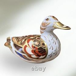 Royal Crown Derby Widgeon Duck Paperweight Gold Stopper New Boxed Genuine