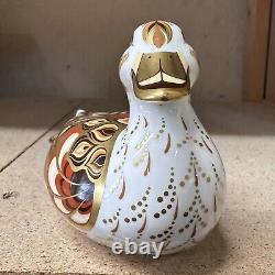 Royal Crown Derby Widgeon Duck Paperweight Gold Stopper New Boxed Genuine