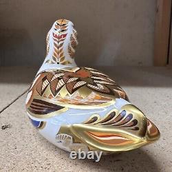 Royal Crown Derby Widgeon Duck Paperweight Gold Stopper New Boxed Genuine