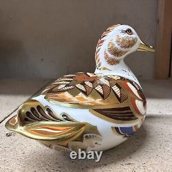 Royal Crown Derby Widgeon Duck Paperweight Gold Stopper New Boxed Genuine