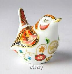 Royal Crown Derby William Shakespeare Wren Bird Paperweight New 1st Quality