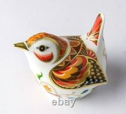 Royal Crown Derby William Shakespeare Wren Bird Paperweight New 1st Quality