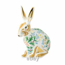 Royal Crown Derby Winter Hare Paperweight