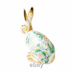 Royal Crown Derby Winter Hare Paperweight