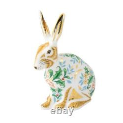 Royal Crown Derby Winter Hare Paperweight 1st Quality