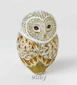 Royal Crown Derby Winter Owl Bird Paperweight New -1st Quality Boxed