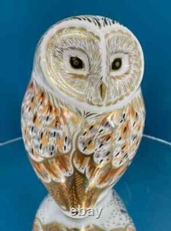 Royal Crown Derby Winter Owl Paperweight 1st Quality