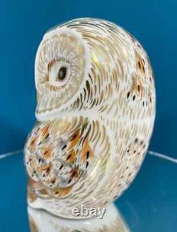 Royal Crown Derby Winter Owl Paperweight 1st Quality