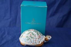 Royal Crown Derby Winter Tortoise Paperweight Brand New / Boxed
