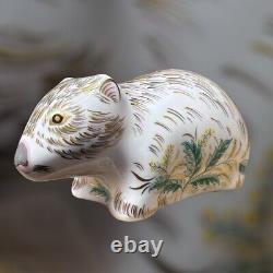 Royal Crown Derby Wombat Paperweight Gold Stopper Brand New Boxed Genuine