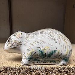 Royal Crown Derby Wombat Paperweight Gold Stopper Brand New Boxed Genuine