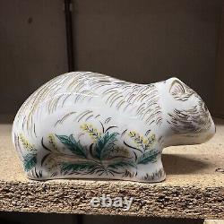 Royal Crown Derby Wombat Paperweight Gold Stopper Brand New Boxed Genuine