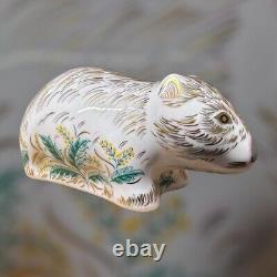 Royal Crown Derby Wombat Paperweight Gold Stopper Brand New Boxed Genuine