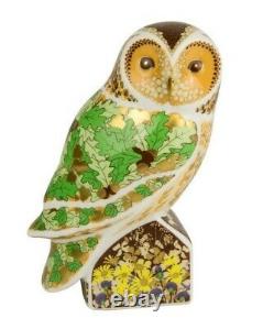 Royal Crown Derby Woodland Owl Bird Paperweight New -1st Quality Boxed