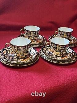 Royal Crown Derby antique teacup trios great condition Imari 2451 pattern C1914