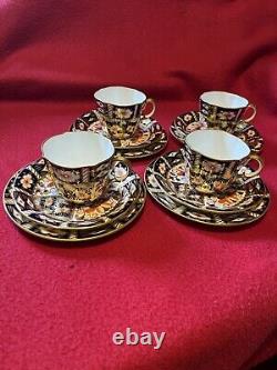 Royal Crown Derby antique teacup trios great condition Imari 2451 pattern C1914