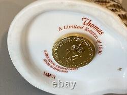 Royal Crown Derby gold stopper no box Thomas Kitten LImited Edition