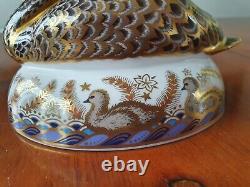 Royal Crown Derby'golden Jubilee'black Swan' Limited Edition No 648 New