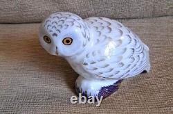 Royal Crown Derby paperweight Owl Collection. Limited Edition. Gold Stoppers Box