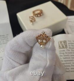Royal Crown Tiara Ring With Matching Earrings