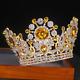 Royal Crystal King Crown Bride Tiaras And Crown Hair Jewelry Bridal Accessories