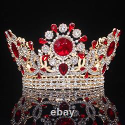 Royal Crystal King Crown Bride Tiaras and Crown Hair Jewelry Bridal Accessories