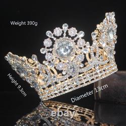 Royal Crystal King Crown Bride Tiaras and Crown Hair Jewelry Bridal Accessories