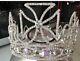 Royal King Crown Mens Crystal Silver Plated Prince Crowns Tiaras Full Round