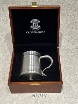 Royal Selangor Crown & Rose pewter / tankard brand new, unused, boxed