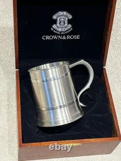Royal Selangor Crown & Rose pewter / tankard brand new, unused, boxed