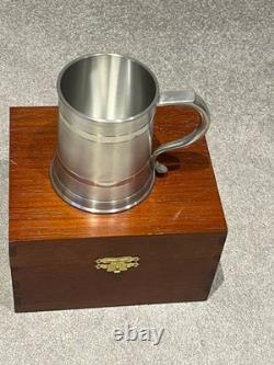 Royal Selangor Crown & Rose pewter / tankard brand new, unused, boxed