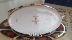 Royal crown derby 1128 gravy boat and stand 1st quality
