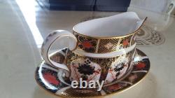 Royal crown derby 1128 gravy boat and stand 1st quality