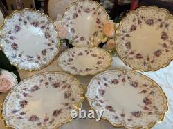 Royal crown derby Antoinette 10 inch dinner plates x 6 Royal crown derby Antoinette 10 inch dinner plates x 6