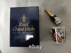 Royal crown derby Miniatures, Champagne Bottle And Ice Bucket