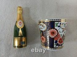 Royal crown derby Miniatures, Champagne Bottle And Ice Bucket