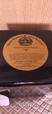 Royal crown derby, Queen mother 100th birthday Crown limited edition