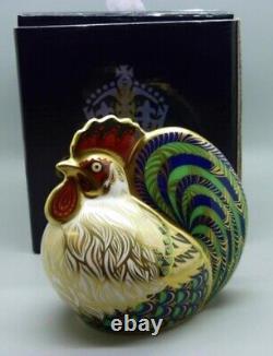 Royal crown derby cockerel paperweight 1st quality limited edition
